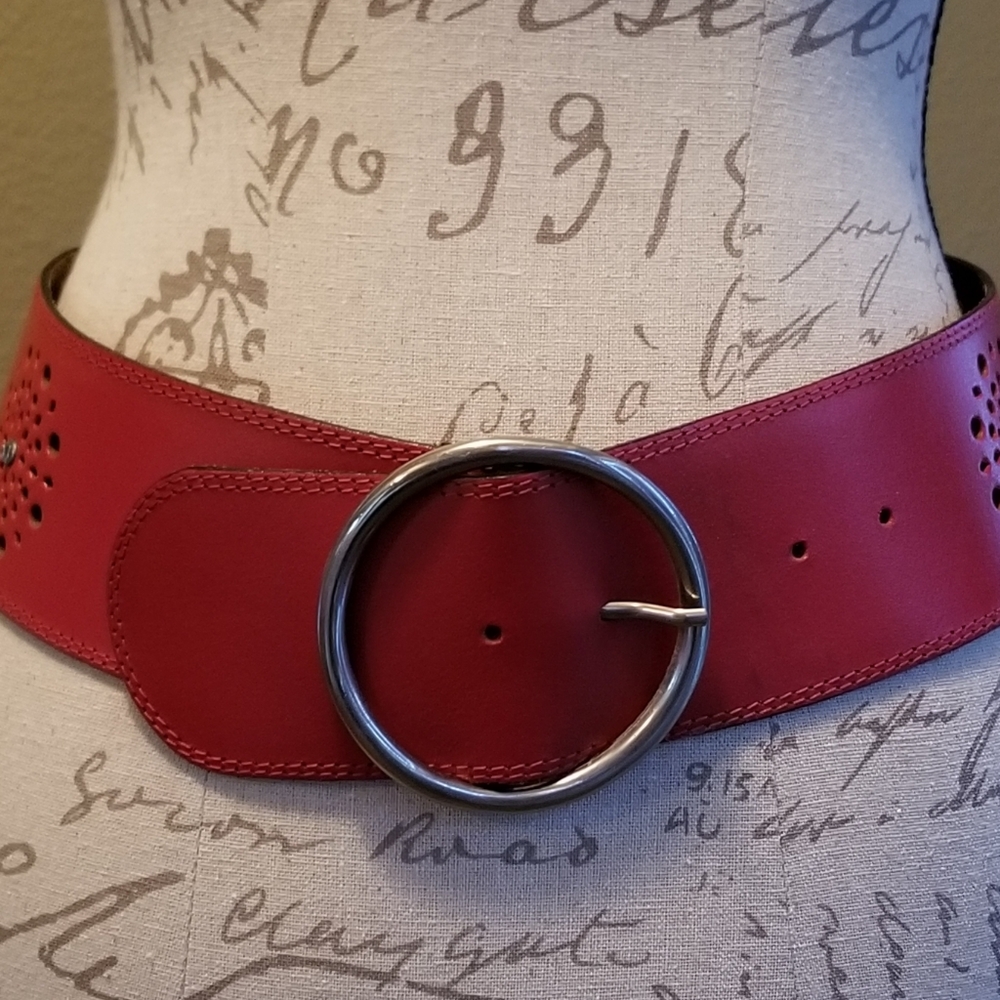 Wide Red Belt